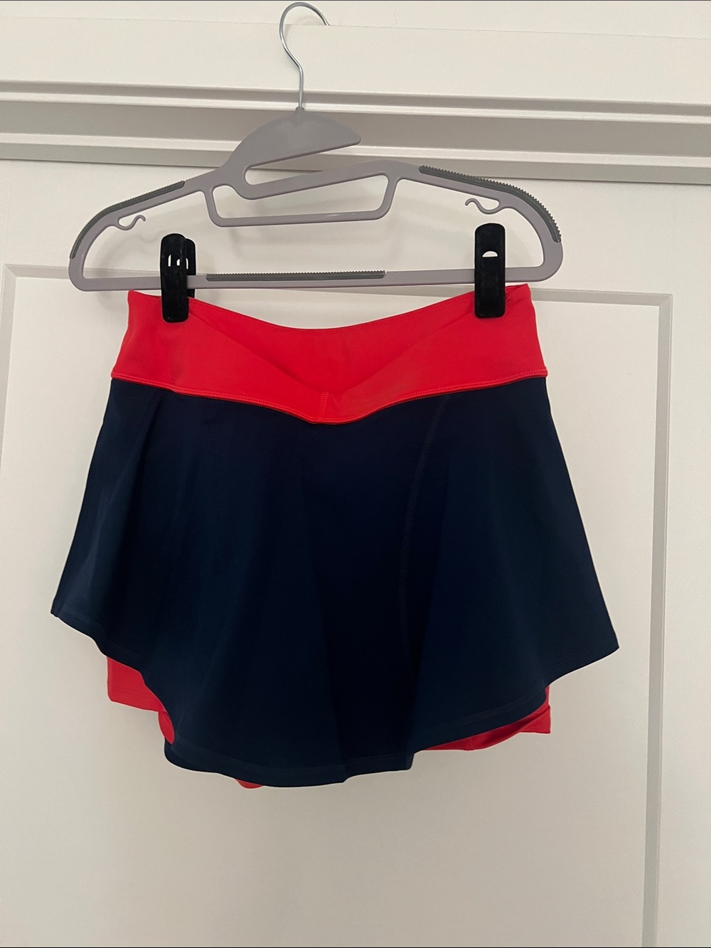 FP Movement by Free People Navy and Red Athletic Baseline Tennis Skort